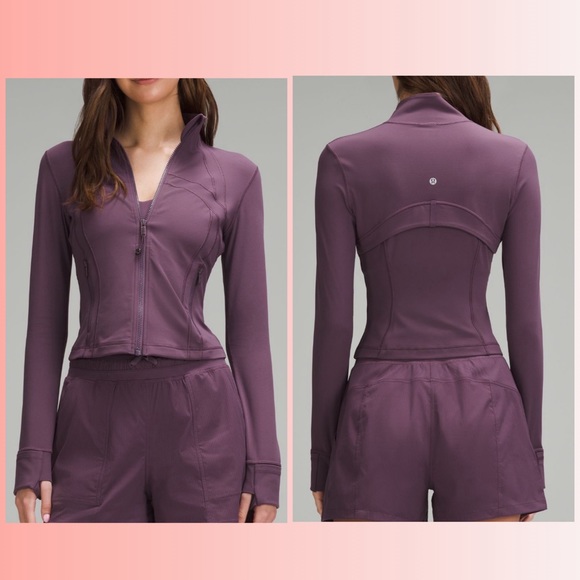 Lululemon Define Cropped Jacket Nulu Grape Thistle NWT SIZE 2 🍇 - Picture 2 of 7